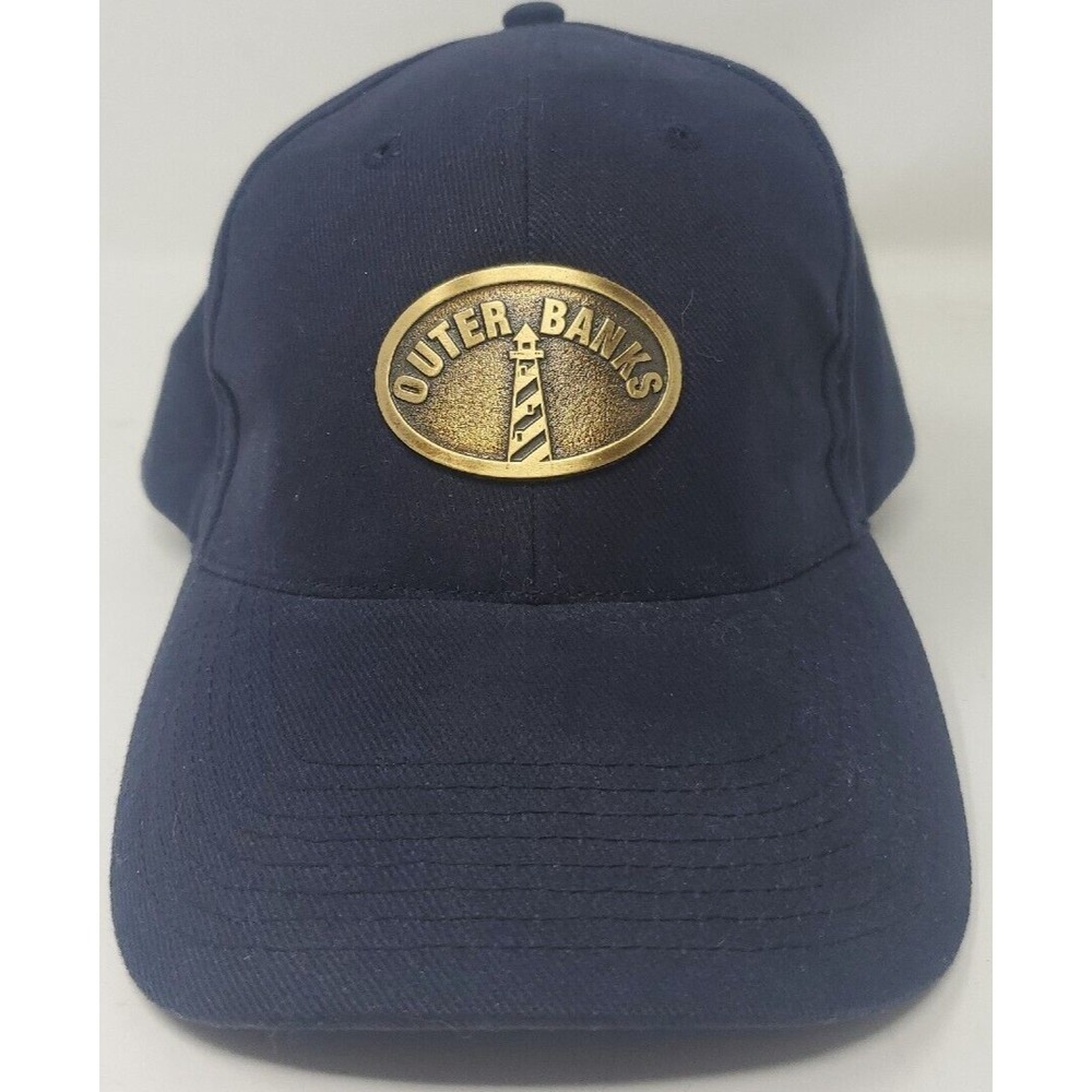 Outer Banks North Carolina Metal Button Hat Cap Adjustable Strapback